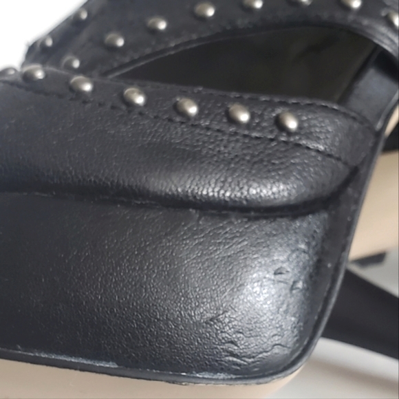 Vince Camuto Caged Studded Punk Platform Heel Ankle Boots "Mabels" Size 36 - Picture 15 of 16